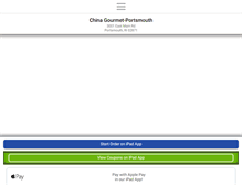 Tablet Screenshot of chinagourmetportsmouth.com